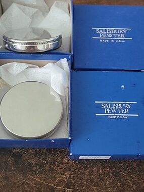 Salisbury Pewter Executive Paperweight New  in original box.